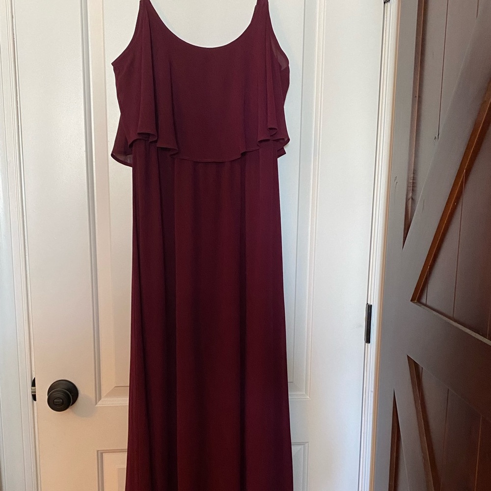 Cranberry/wine colored long dress